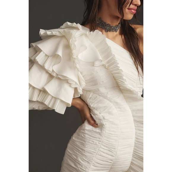 Anthropologie x Acler Ascot One-Shoulder Ruffle Mini Dress - Picture 5 of 16